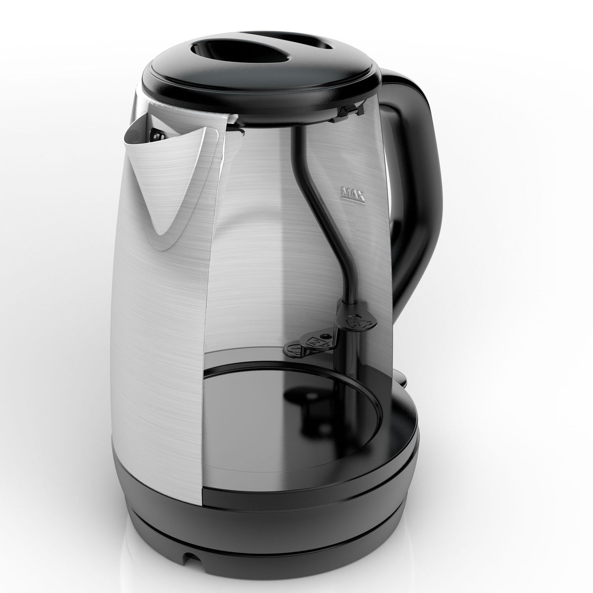 Black & Decker Cordless Electric Kettle with Auto Shut Off, Stainless Steel, 1.7L