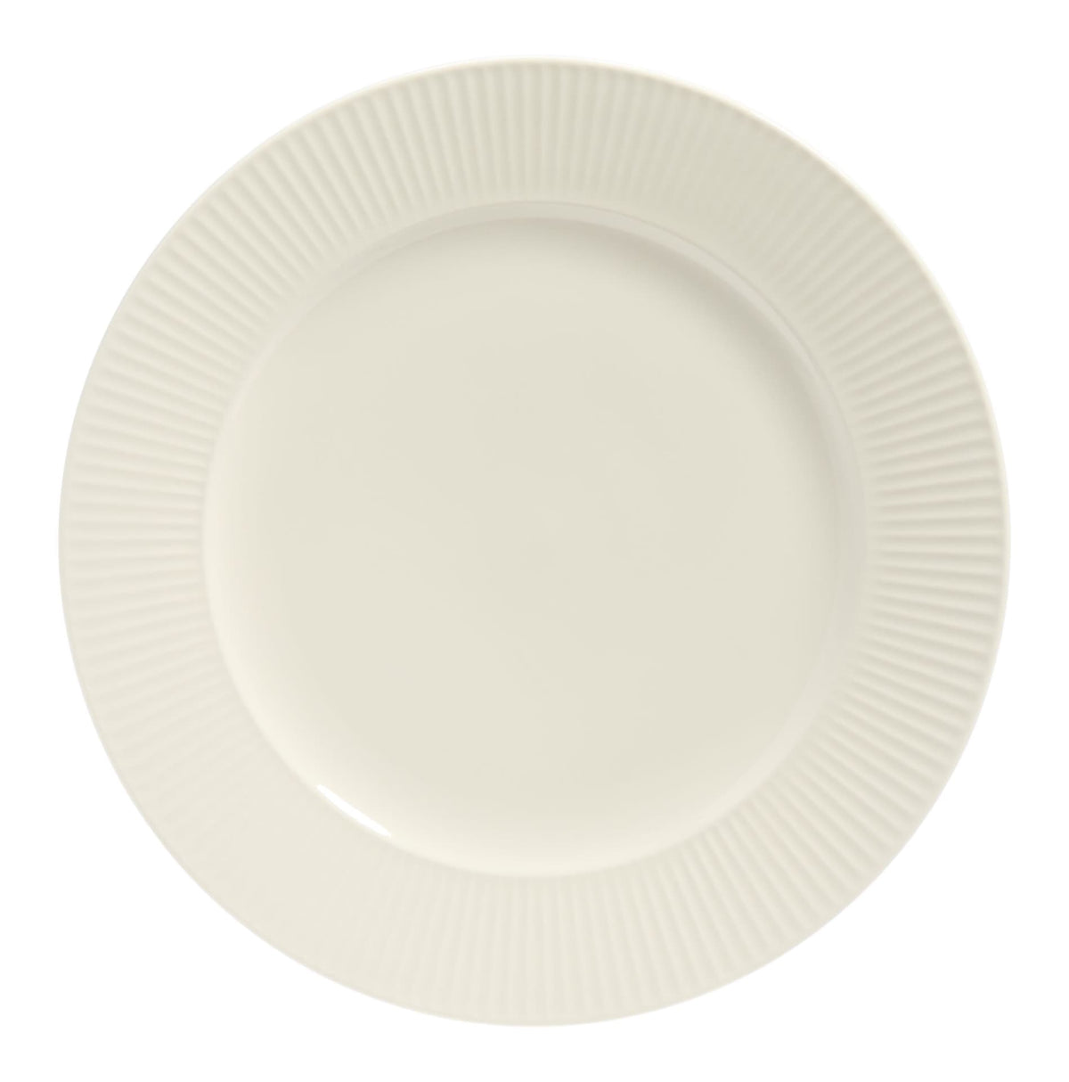 CANVAS Highbury Ribbed New Bone Dinnerware Set, Serves 4, 12-pc, White