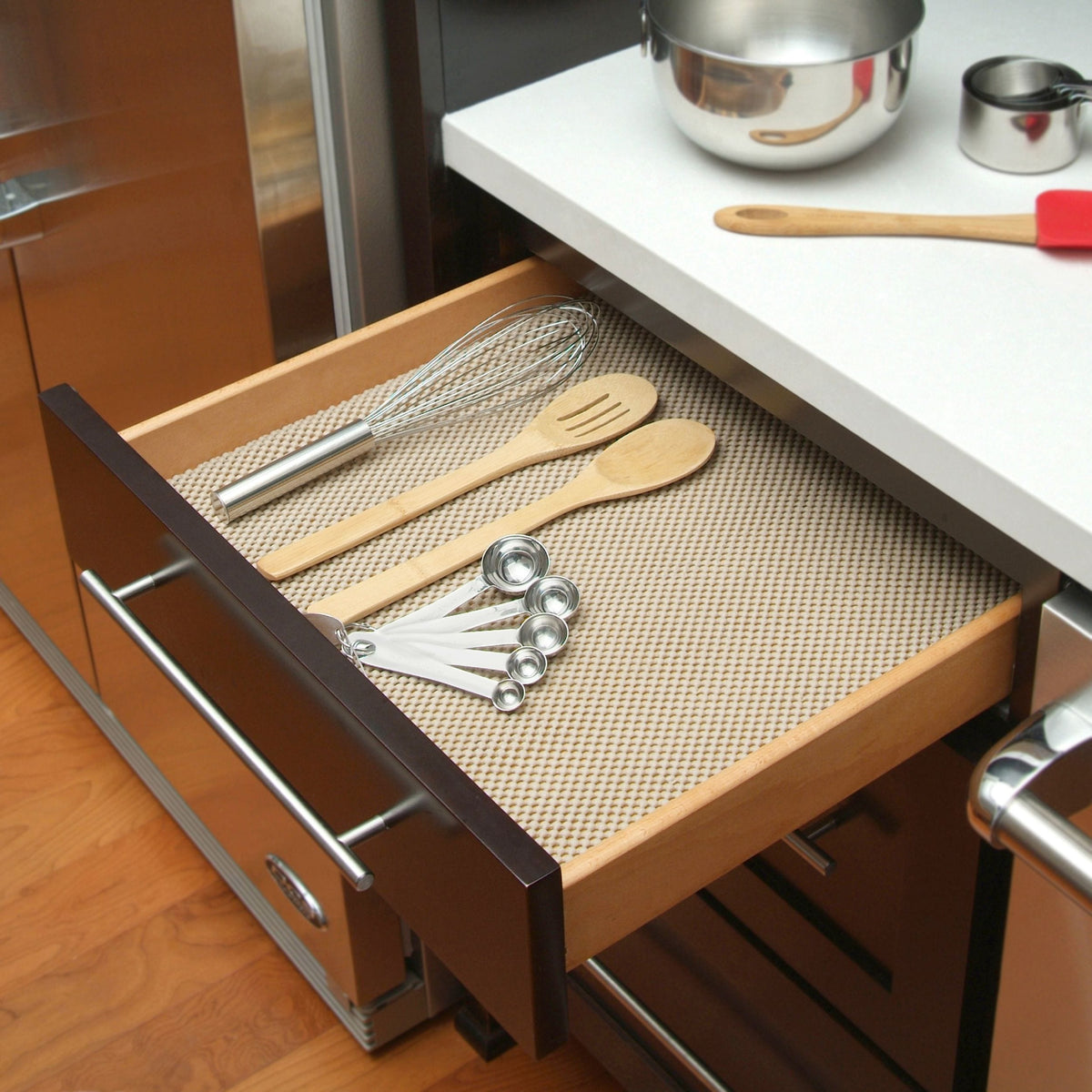 Con-Tact Grip Premium Non-Adhesive Cushioned Shelf/Drawer Liner, Taupe, 20-in x 4-ft