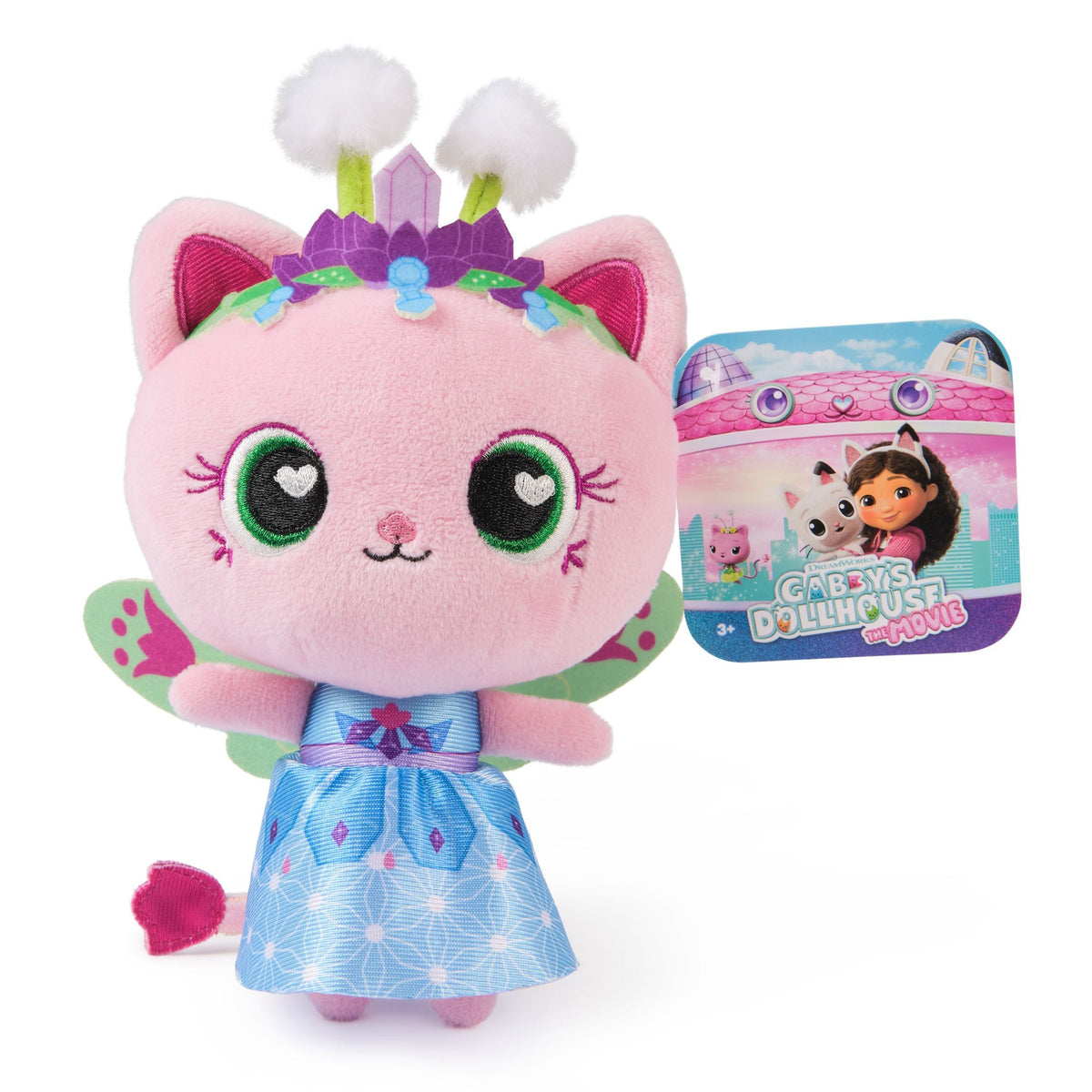 Gabby’s Dollhouse: The Movie Official Plush Toy, Cat Stuffed Animal, 8-in Plush, Ages 3+