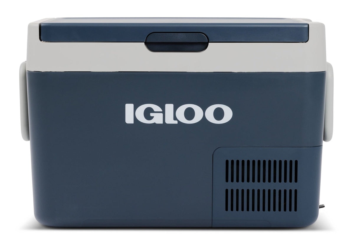 Igloo Portable Electric Compressor Cooler, Blue, 32 QT