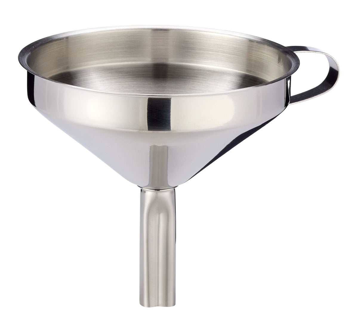 Master Chef Stainless Steel Funnel with Removable Strainer