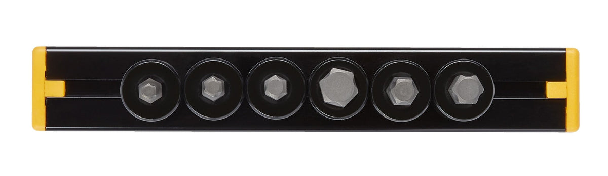Stanley Professional Grade Black Chrome Hex Bit Socket Set, Metric, 6-pc