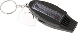 Multifunctional 4 In1 Compass Thermometer Whistle Magnifier for Traveling Camping Hiking Climbing Outdoor Sports
