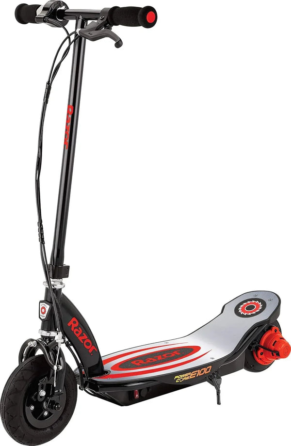 An electric scooter suitable for children over 8 years old - 100-watt hub motor, 8-inch inflatable tires, maximum speed of 11 miles per hour, maximum running time of up to 60 minutes, suitable for users weighing no more than 120 pounds. H1