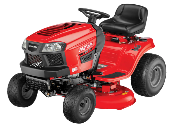 Craftsman T110 42-in Riding Lawn Mower -- 17.5 HP Briggs & Stratton Engine -- 7-Speed Transmission -- Model 13AN77XS093 X9