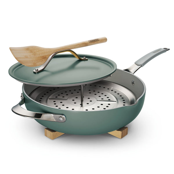 5 Qt All-in-One Plus Pan with trivet - Sea Salt D1