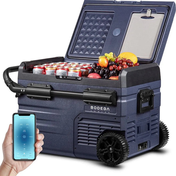12 Volt 37 Qt. Portable Car Refrigerator, Car Freezer for Outdoor, Camping, Travel, RV,APP Control Y9