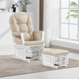 Lennox Furniture Glider Rocker Combo Espresso Beige