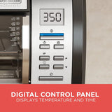 BLACK DECKER SpaceMaker Under-Counter Toaster Oven, Digital Controls, Black/Stainless Steel, Fits 9-测-- Pizza, TROS1000D