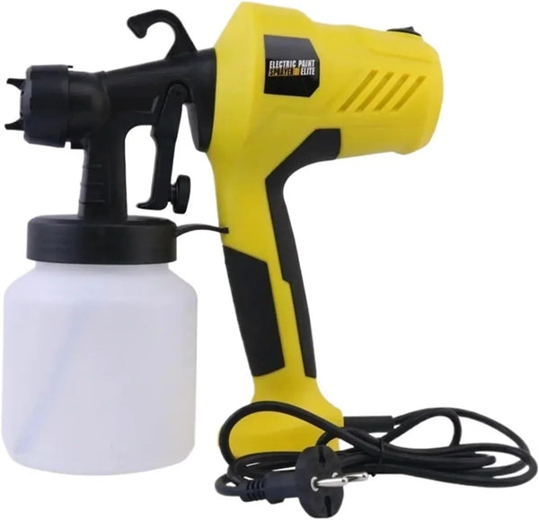 Electric Spray Gun Household Paint Coatings Latex Paint Spray Painting Machine Small Spraying Machine Spray Kettle and Spray Gun(Caliber 2.5mm Yellow) A9