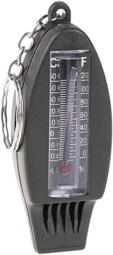 Multifunctional 4 In1 Compass Thermometer Whistle Magnifier for Traveling Camping Hiking Climbing Outdoor Sports