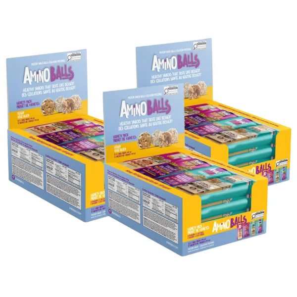 Amino Balls Vegan Protein Variety Pack, 36 x 40 g P0