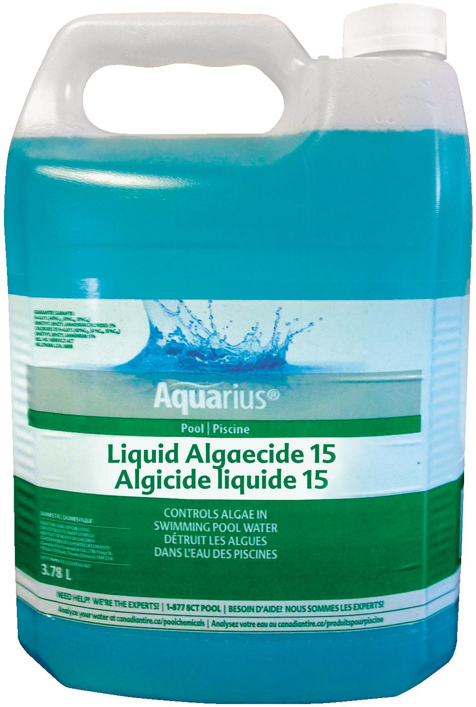 Aquarius Liquid Algaecide 15%, 3.78-L