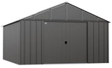 Arrow Classic 12x14-ft Charcoal Corrosion-Resistant Metal Shed