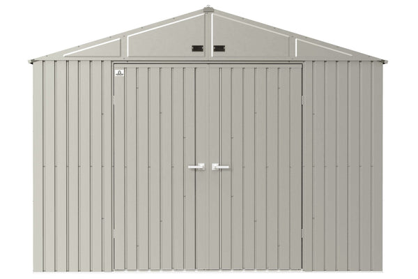 Arrow Elite 10x14-ft Cool Grey Corrosion-Resistant Steel Shed X7