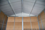 Arrow Ironwood Steel Hybrid Shed Kit, Anthracite, 10-ft x 12-ft