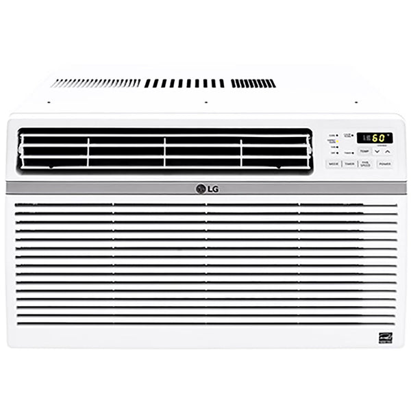 LG 8,000 BTU 340 Sq ft Window Air Conditioner with Remote Control, White, LW8016ER V6