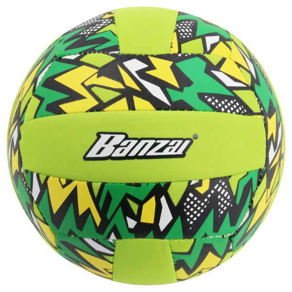 "Banzai" Aqua Inflatable Wet or Dry Volley Ball Toy, Multi-Coloured, Ages 5+, for Beach/Pool Fun Activities V2