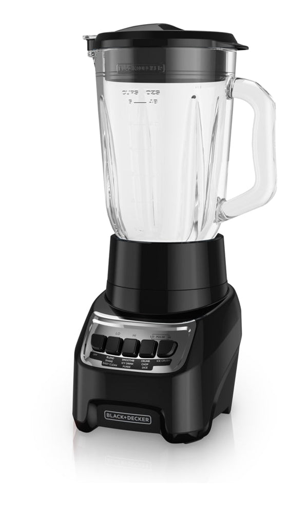 Black & Decker Blender Power Crush 4-Speed Piano Key, Black, 700W T2