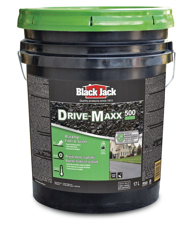Black Jack Drive-Maxx 500 5-Year Asphalt Driveway Filler & Sealer, 32.5 sq. m Coverage, 17-L Q1