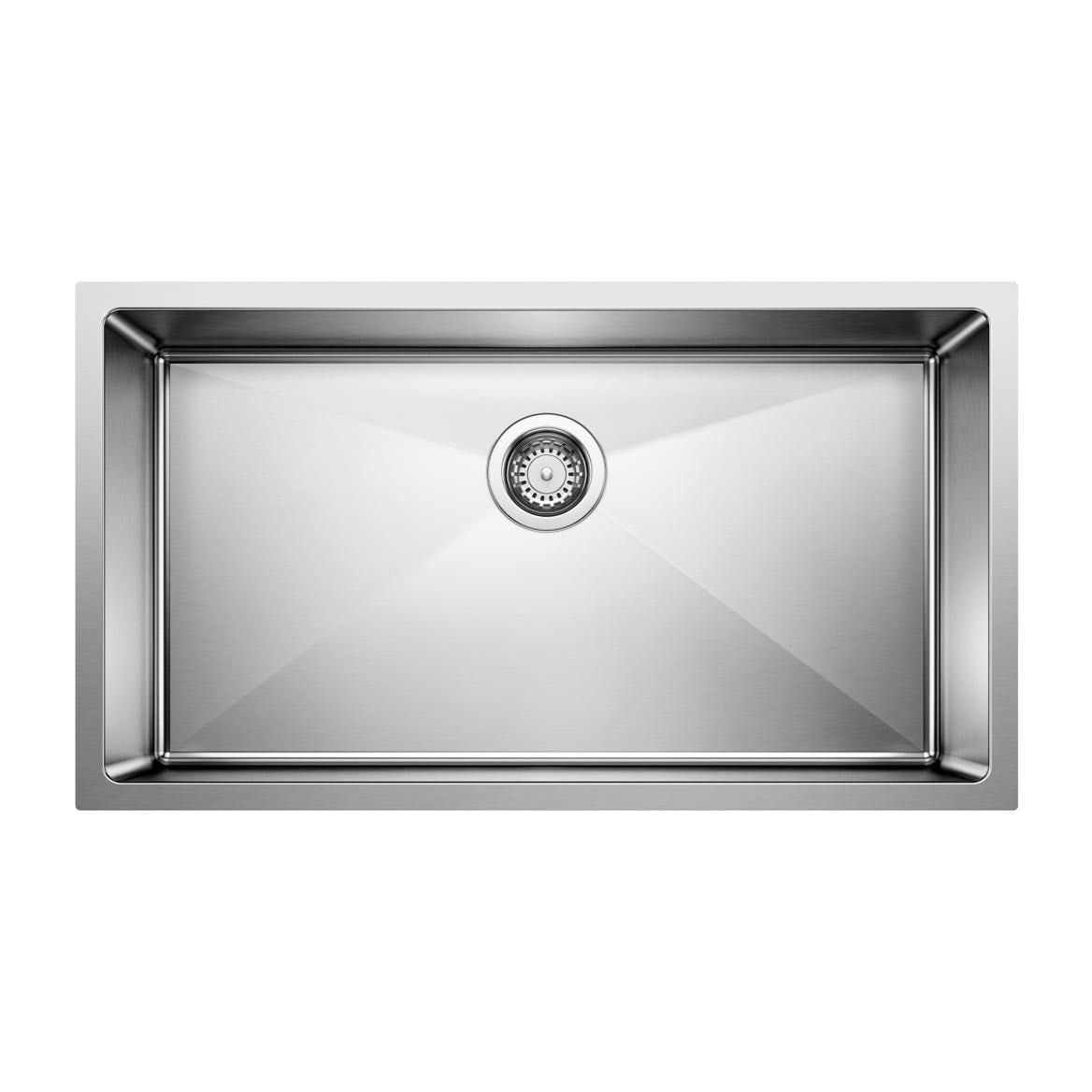Blanco Quatrus R15 32-in Super Single Bowl Undermount Stainless Steel Kitchen Sink