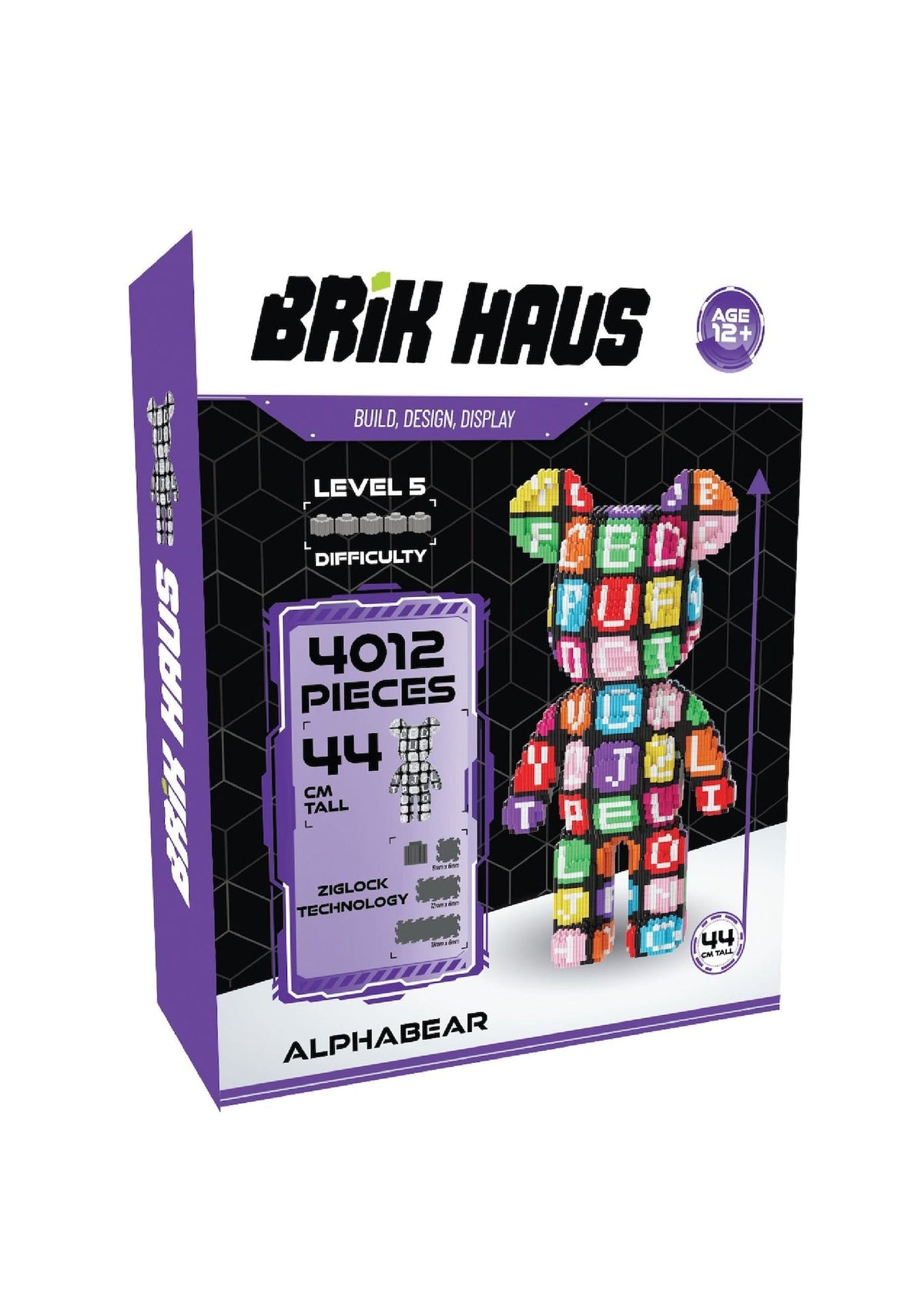 Brik Haus Alphabear Construction Set, Medium