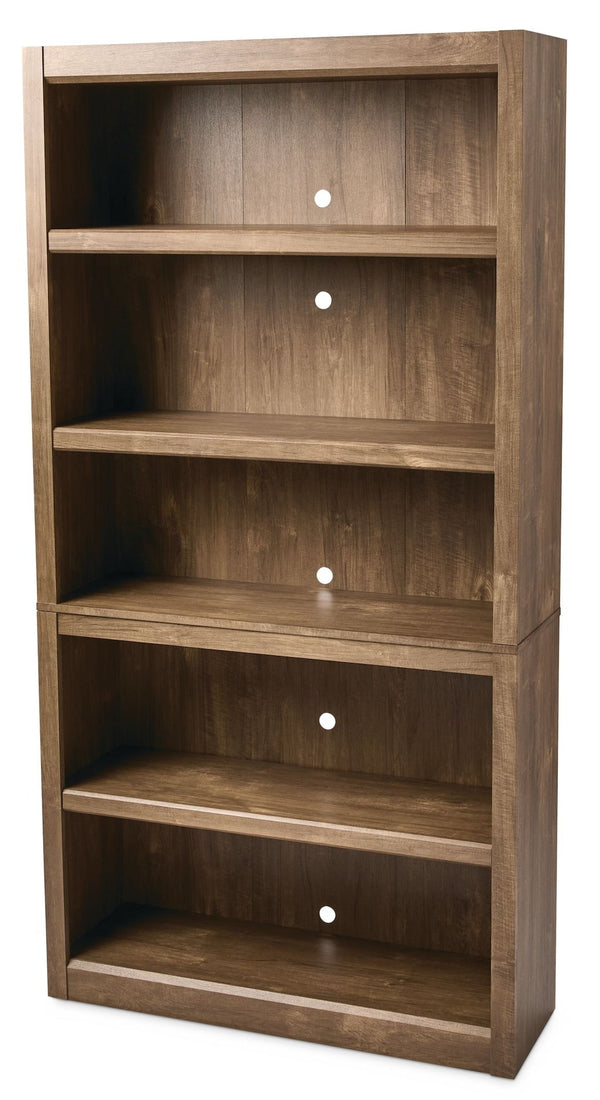 Canvas Adjustable 5-Shelf Bookcase/Bookshelf, Oak Q4