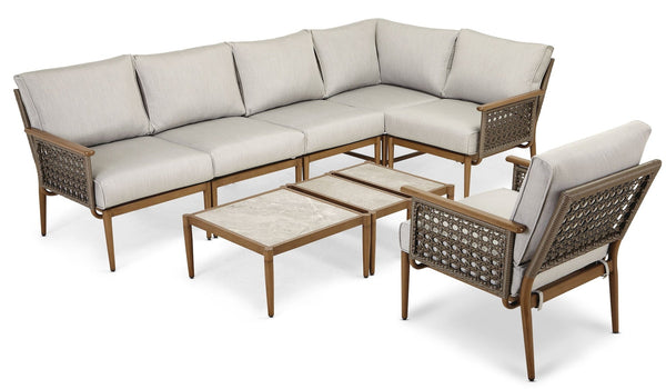 CANVAS Baffin All-Weather Wicker Outdoor/Patio Conversation Set with Custom Fit Cover J2