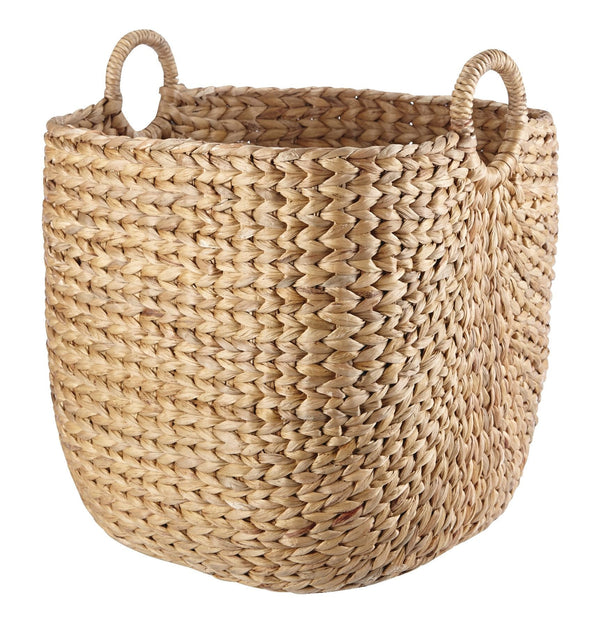 CANVAS Nola Hand Woven Basket, Large, 16 15/16 x 16 15/16 x 18 1/2-in W4