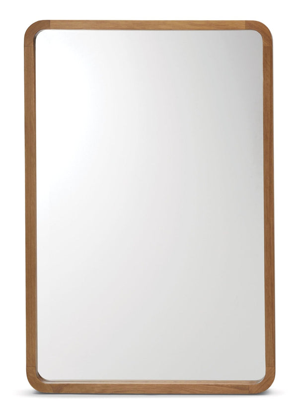 CANVAS Springside Pearwood Rectangular Wall Mirror, Brown, 24 x 36-in J9