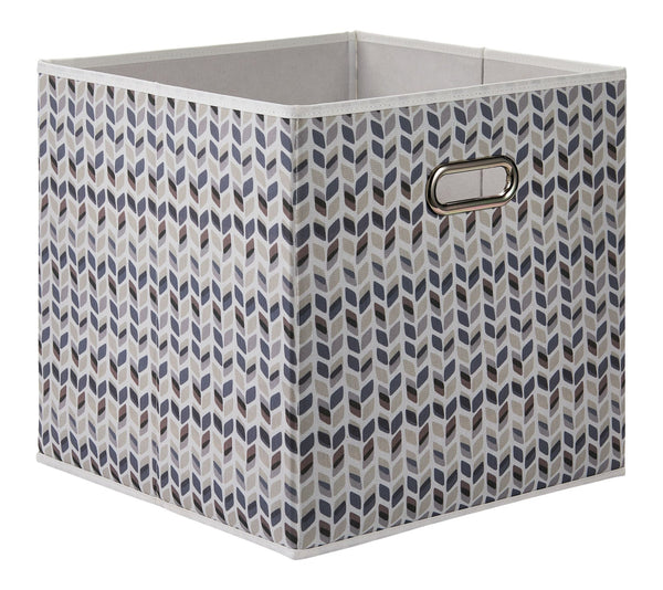Canvas Tile Pattern Fabric Storage Cube Drawer, 13x13-in Z4
