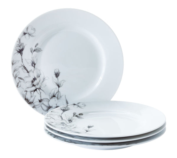 CANVAS Wild Rose Side Plate, 1-pc, White, Dishwasher & Microwave-Safe, M2