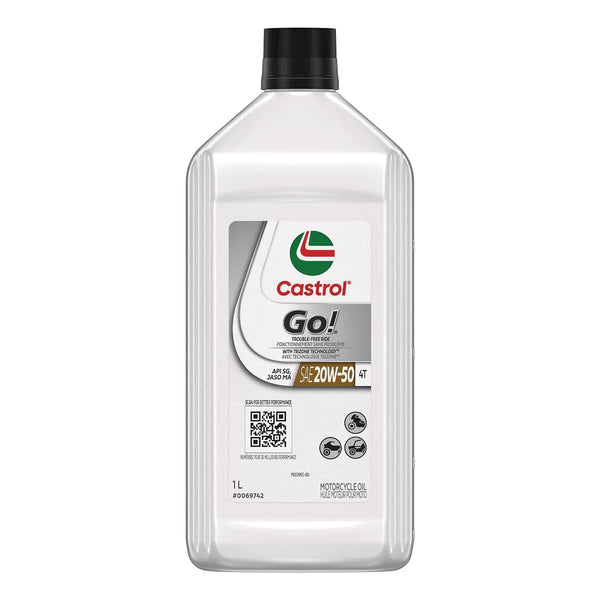 Castrol Go! 4-Stroke 4T Motorcycle Oil 20W50, 946-mL C1