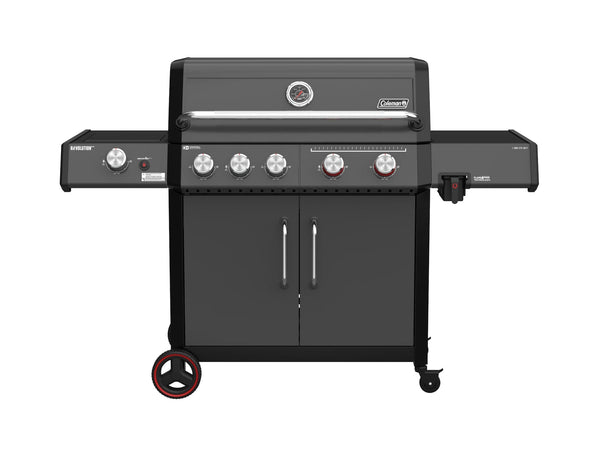 Coleman Revolution II 5-Burner Grill and Griddle Combo LP Gas BBQ V4