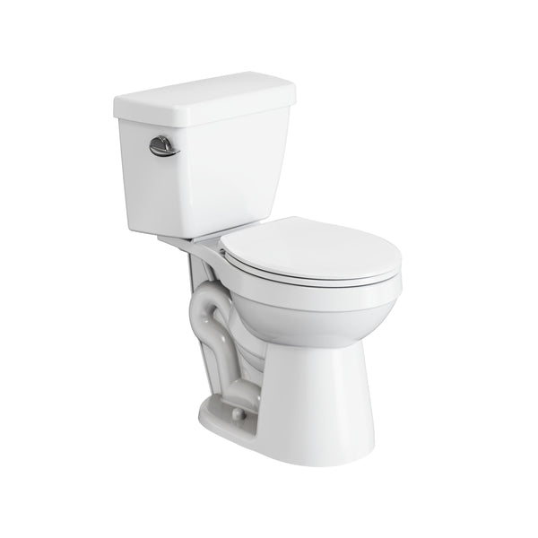 Danze 2-Piece Round Toilet Bowl with Soft Close, White, 4.8-L, Single Flush I7