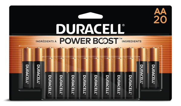 Duracell Coppertop AA Batteries, Alkaline, 20-pk M6