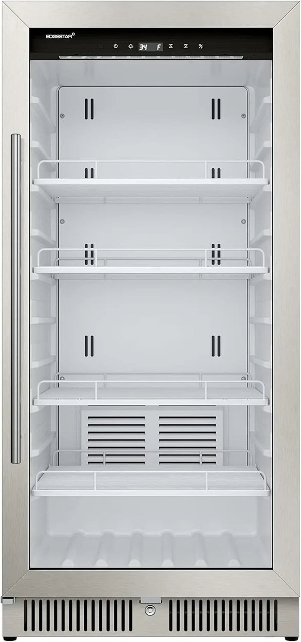 22" Wide 10.1 Cu. Ft. Commercial Beverage Merchandiser – Stainless Steel, Temp Alarm, Reversible Door Q6