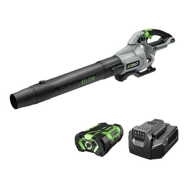 EGO POWER+ 56V Brushless Cordless 615 CFM Leaf Blower, Includes (1) 2.5Ah Battery and (1) 210W Standard Charger, LB6151 C8