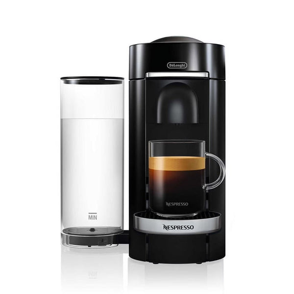 Nespresso New Vertuo Plus Deluxe Coffee and Espresso Machine by De'Longhi, Black, Single-Serve Brewers E4