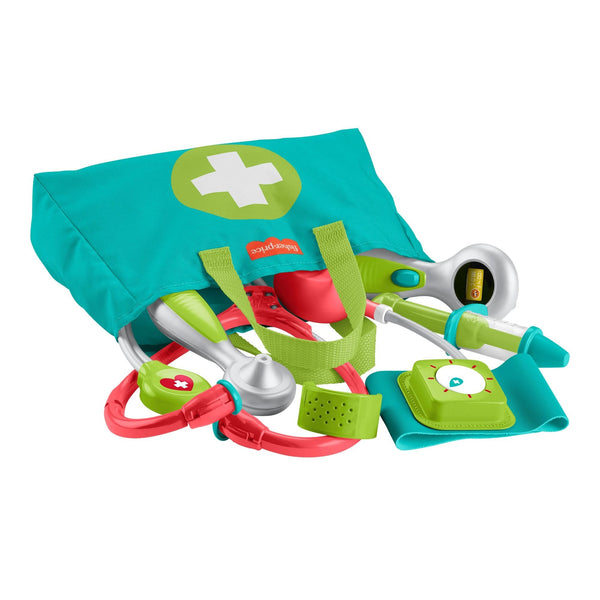Fisher-Price Medical Kit, Doctor Toys, Preschool Pretend Play Set for Ages 3+, 7-pc L2