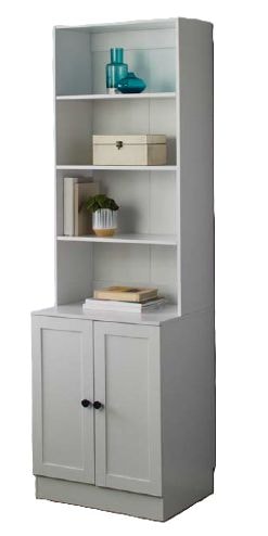 For Living Bookcase Cabinet, White S8