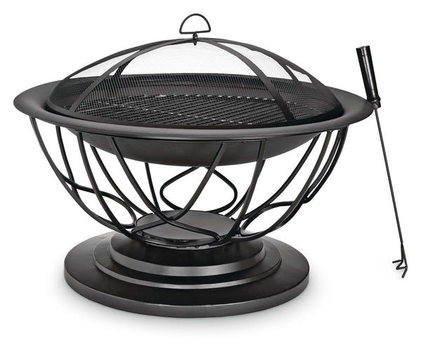 For Living Savona Round Wood-Burning Outdoor Fire Bowl/Fire Pit, 29.5 x 20-in S1