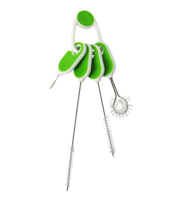 FRANK Straw & Bottle Brush Set with Comfortable Grip, 4-pk F8