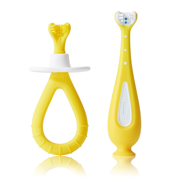 FridaBaby Grow-With-Me Baby Oral Care Training Toothbrush Set R8