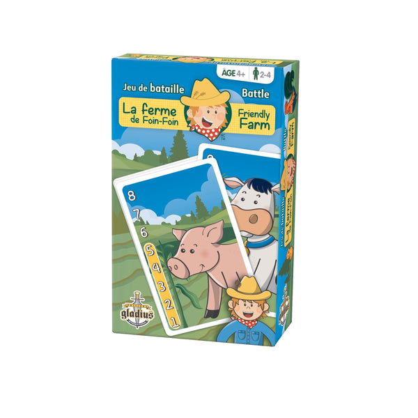 Friendly Farm Battle Family Board Game, Bilingual, Ages 4+ X2
