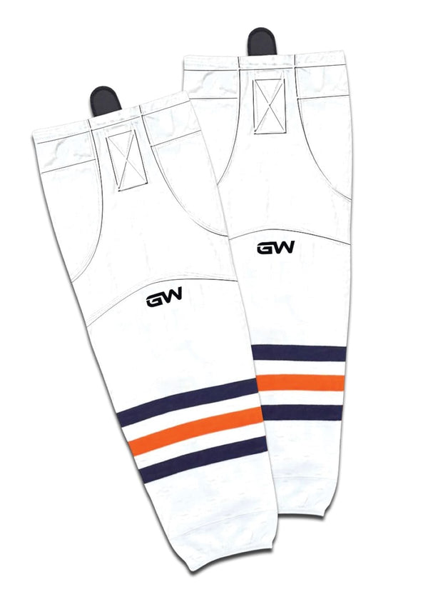 Gamewear 8500 Pro Team Performance Hockey Socks, Edmonton Oilers Away Colours, Assorted Sizes O1