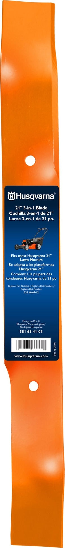 Husqvarna 3-in-1 Lawn Mower Replacement Blade, 21-in B8