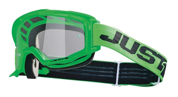 Just1 Vitro Powersports Anti-Fog Scratch-Resistant Goggles, Fluorescent Green B8