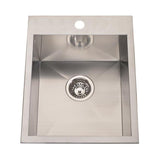 Kindred 1-Hole/1-Bowl Dual Mount Stainless Steel Sink